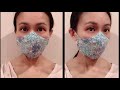 5 minutes!! SUPER EASY🔥 Breathable mask sewing tutorial