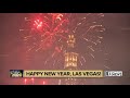 New Year's Eve fireworks show over the Las Vegas Strip