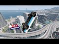 Satisfying Car Crash Game BeamNG Drive - HIGH SPEED JUMPS #9