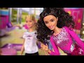 Barbie Doll LOL Family - Gymnastics Class Morning Routine