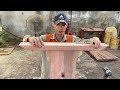 How To Make A Curved Wooden Table || Amazing Incredible Woodworking Project - Robert Madison