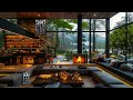 Relaxing Coffee Living Room Ambience with Gentle Jazz ☕ Smooth Piano Jazz for Work, Study, Focus