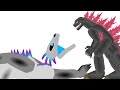 shimo and scar king vs evolved godzilla (red and shadow verse)