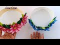 How to make Paper Flower Crown / DIY Flower Crown/ Flower Headband /