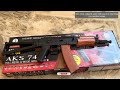 Unboxing Airsoft AK 74 U charging BB gun #kalashnikov