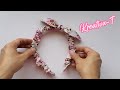 Diadema scrunchie/Scrunchie headband tutorial