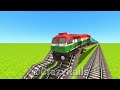 UNCONTROLLED SPEED TRAIN JUMP FROM BIG STAIRS RAILWAY TRACKS ▶️ Indian Train Simulator | CrazyRails