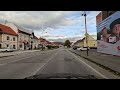 Autumn driving in Slovakia from Prievidza to Žilina | 4K
