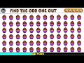 FIND THE ODD EMOJI OUT  | Odd One Out Puzzle | Find The Odd Emoji in this Emoji Quiz
