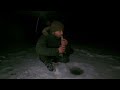 Hot Tent Camping in a Snowstorm - Bushcraft, hobo rod, ice fishing - Catch, Cook & Camp