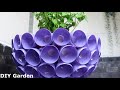 Unique & Beautiful, Recycling plastic bottles in Flower Pots for Small Garden