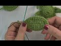 How to Crochet a Half- Opened Rose _2