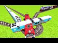 MORE TRAINS CROSS AT MOST ROUNDED CIRCLE RAILROAD AND GO DOWN TRACKS ▶️ Train Simulator | CrazyRails
