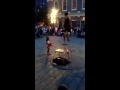 Circus performer in Boston's Faneuil Hall