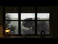 Rain On Window and Rainstorm Sounds - Rain in Forest - 8 Hours Relaxation | Sleep | Study