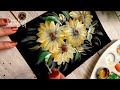 Flower Drawing I How to draw a flower using acrylic colour… Learn easy drawing with easy steps🌼