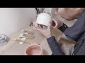 MAKING A MUG - The ENTIRE Pottery Process - ASMR calming pottery videos