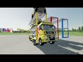 TRANSPORTING CARS, AMBULANCE, POLICE CARS, FIRE TRUCK OF COLORS! WITH TRUCKS! - FS 22