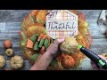 Dollar Tree Poof Deco Mesh Thanksgiving Wreath - Wreath DIY - EASY DIY - #thanksgivingwreath