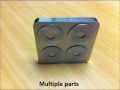 3D printing metal lattice onto nut