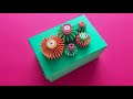 How to make a gift box and decorate it | Step by step tutorial | JJBLN Paper Arts