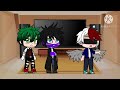 LOV & Villain Deku react to The Todoroki Family pt2- Dead Todoroki au (Tododeku?) (Hotwings?)