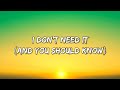 AURORA- Cure For Me (Lyrics Video)