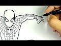 how to draw spider-man step by step for beginners || tutorial ||