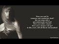 14 | Taylor Swift - The Smallest Man Who Ever Lived (Lyrics)