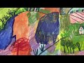 Sketchbook Painting - Expressive Colorful Landscape - Mixed Media Process - (timelapse)