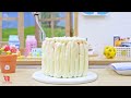Rainbow Buttercream Cake Decorating 🌈 AMAZING Miniature Rainbow Cake Decorating Tutorial