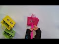 Origami paper bag | How to make paper bags with Handles | Origami Gift Bags | School hacks
