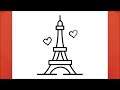 HOW TO DRAW THE EIFFEL TOWER