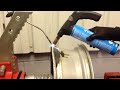 Buckled alloy wheel repair