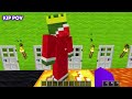 JJ vs Mikey GIANT STATUE TOWERS Build Challenge in Minecraft Maizen