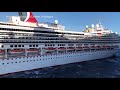 Carnival Glory strikes Carnival Legend in Cozumel, Mexico