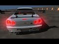 Old Nissan GTR drift animation test in Cinema 4D. Discontinued 4Wheeler plugin