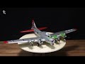 Bombardero B-17 Flying Fortress hecho con palitos de helado