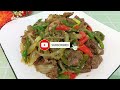 Resep Tumis Daging Sapi Saus Tiram Enak Praktis || Cara menumis Daging Sapi@dapurimung