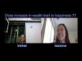 Cambly English Conversation with tutor Nadine about 'More Money means More Happier'.