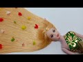 Making of BARBIE HAIR from silk Thread|making of RAPUNZEL  hair|how to make doll hair|barbie hacks