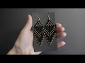 How to make long beaded Earrings