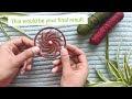 Let's make a spiral pattern || Dreamcatcher making|| step by step #handmade #beautiful