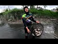 Mengerikan .. ‼️Detik detik ikan Segede bantal menjebol jala saya || jala ikan di muara