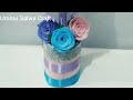 DIY||tutorial membuat bunga topiary dari kain flanel