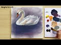 How to paint a swan step by step? 🦢