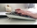 Wireless keyboard typing unedited ASMR audio ✨ Create a weekly study plan with me! Study session 5 🤍