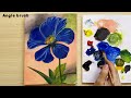 How to paint simple flower step by step?🌷