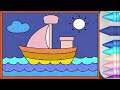 The Ship🛳️🎨 Painting And Colouring for Kids & Toddlers | Let's paint Together 🎨🖌️ |2024