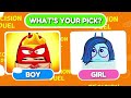 Choose One Button BOY or GIRL INSIDE OUT 2 Edition 😁😭😱🤢😡